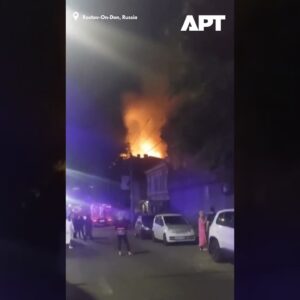 Rostov na Done v plameňoch: Ukrajinský dronový útok zasiahol obytný dom.