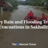 Silný dážď a záplavy spúšťajú evakuácie na Sachaline