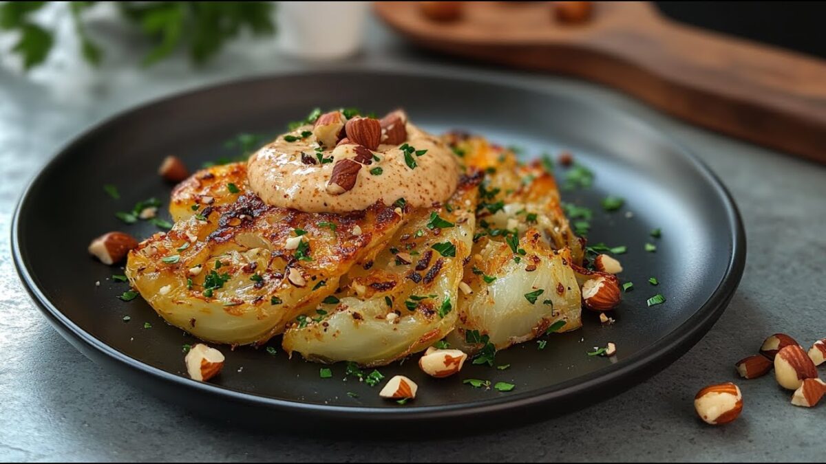 Vegánsky recept: Dusená špicatá kapusta s krémovou orechovou omáčkou – jednoduché, zdravé a chutné!