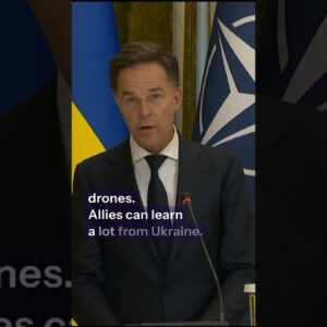 Rutte v Kyjeve: Drony, rakety, sankcie