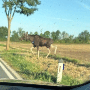 Putovanie losa Emila pokračuje, spozorovali ho v Rakúsku.