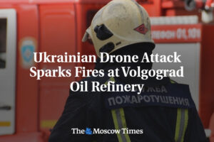 Ukrajinský útok dronom spôsobil požiar v ropnej rafinérii Volgograd