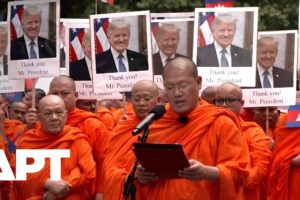 Budhistickí mnísi podporujú Trumpa na Nobelovu cenu mieru po prímerí Kambodže a ...