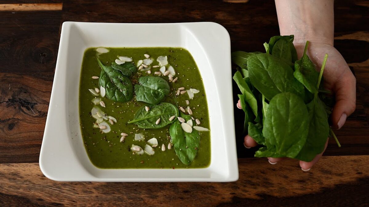 Špenátová polievka ako balzam na môj žalúdok