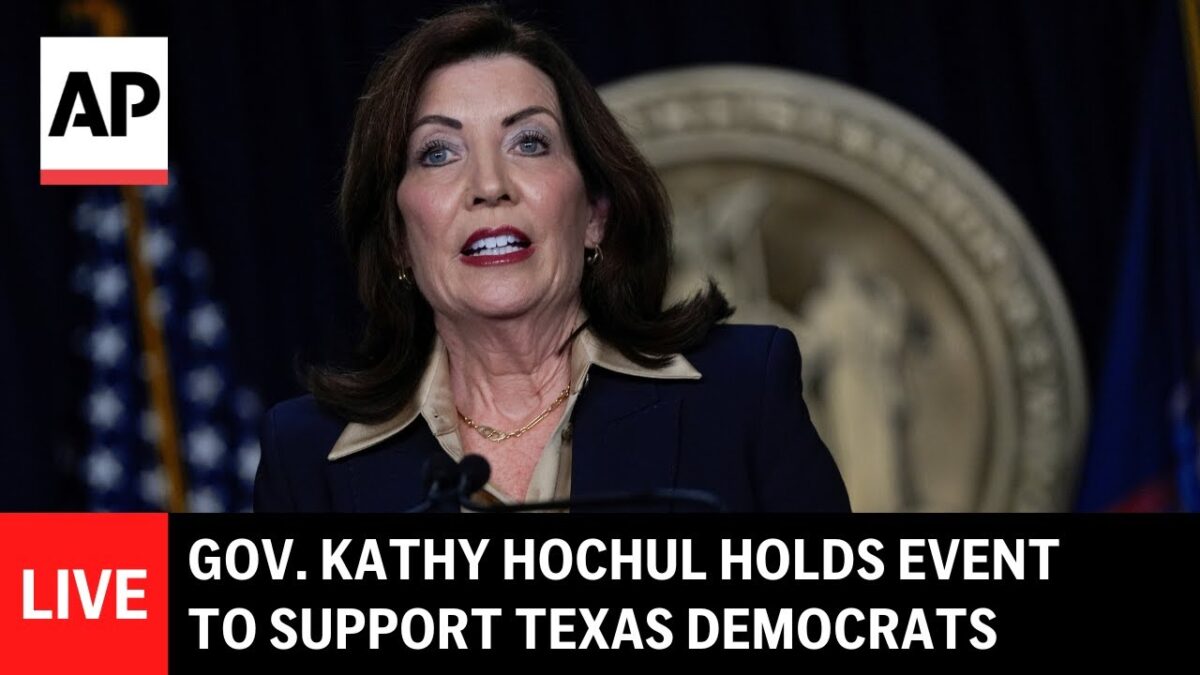 Guvernérka NY Kathy Hochul podporuje Texasančanov z Demokratickej strany, ktorí ušli, aby zablokovali prerozdelenie volebných obvodov Republikánov.