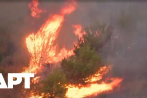 Rozsiahly požiar v severozápadnom Turecku ničí domy a vozidlá, rozsiahla evakuác...