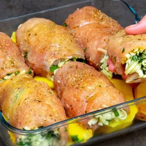 Všetci hľadajú tento recept na kuracie rolády! Jednoduché a chutné