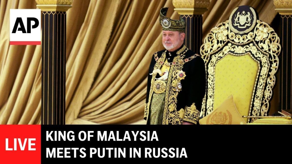 Stretnutie malajzijského kráľa s Putinom v Rusku