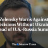 Zelenskyj varuje pred „rozhodnutiami bez Ukrajiny“ pred summitom USA...