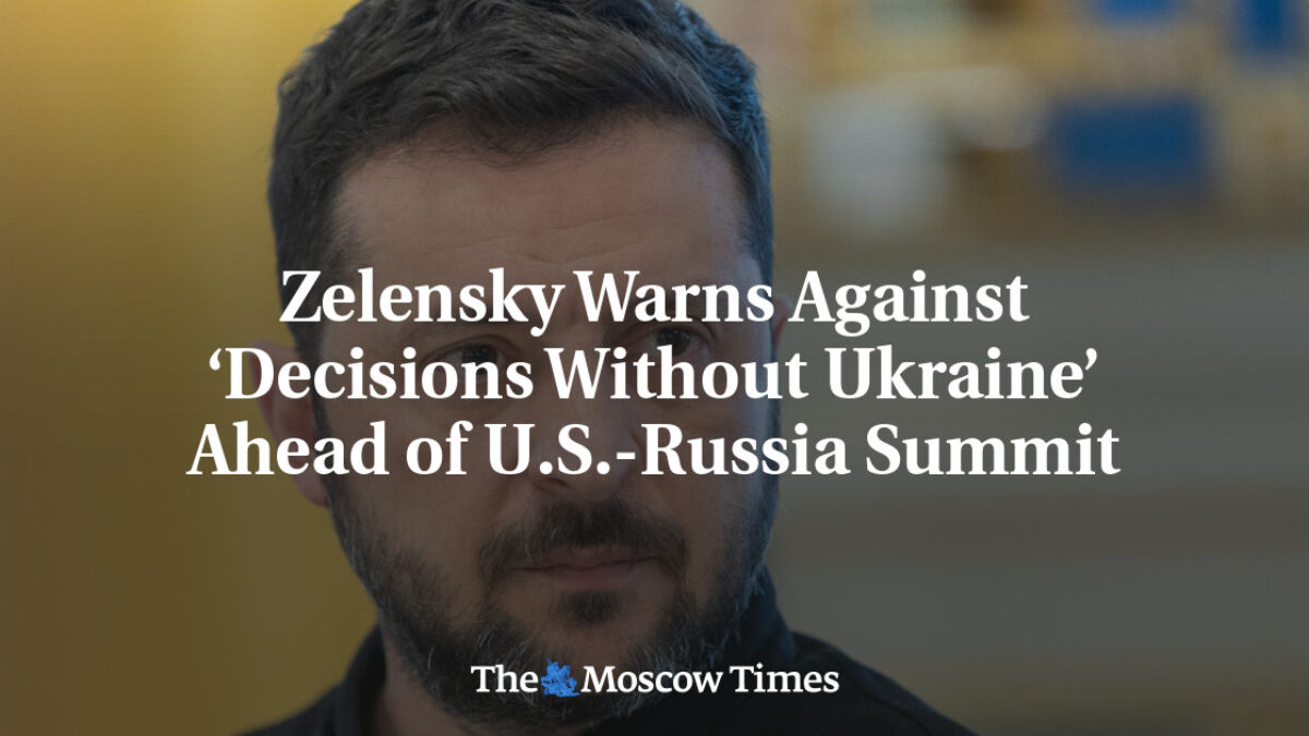 Zelenskyj varuje pred „rozhodnutiami bez Ukrajiny“ pred summitom USA-Rusko