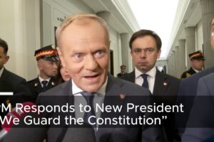 Tusk Nawrockému: „My strážime ústavu – vláda vládne!“