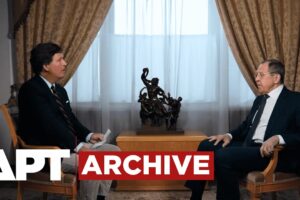 Tucker Carlson spovedá Lavrova: Konflikt na Ukrajine je stret civilizácií.