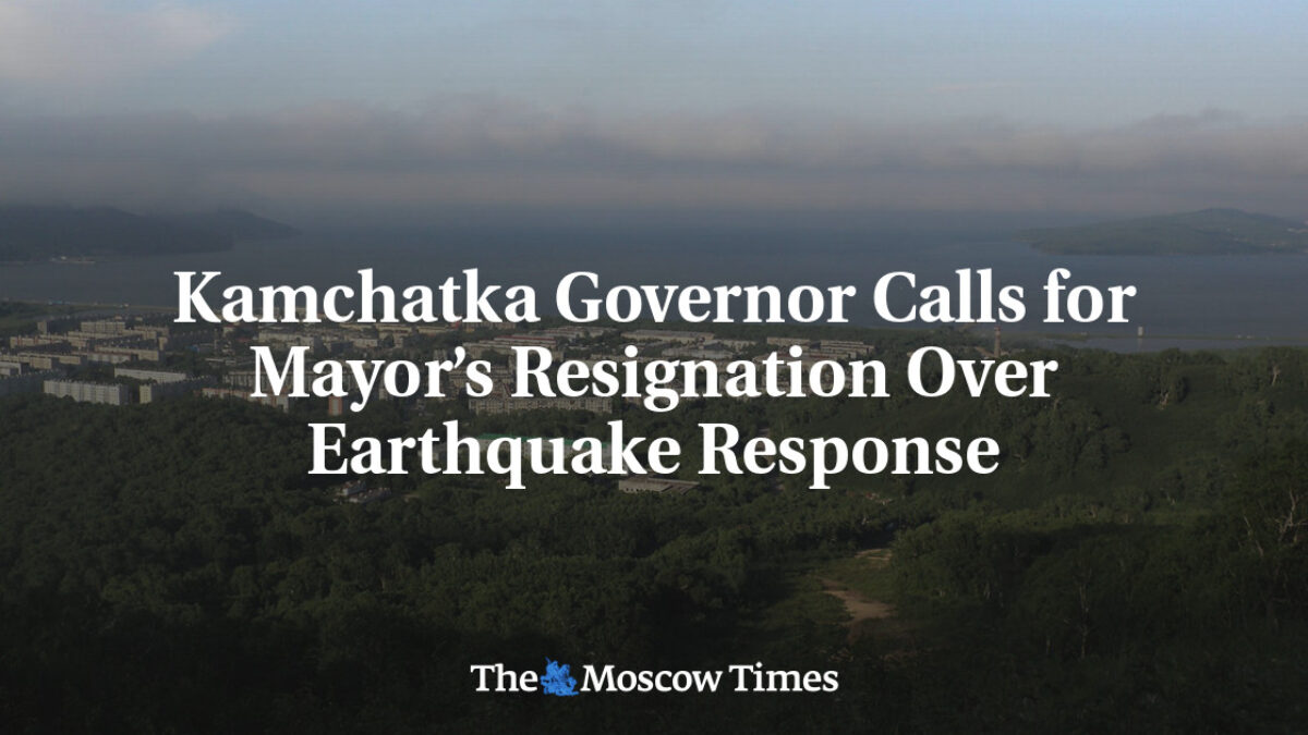 Guvernér Kamčatky vyzýva na odstúpenie starostu kvôli reakcii na zemetrasenie