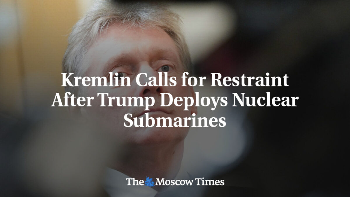 Кремль vyzýva na zdržanlivosť po tom, čo Trump rozmiestnil jadrové ponorky