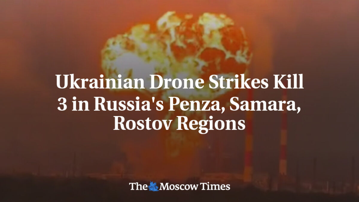 Ukrajinské útoky dronmi zabili 3 ľudí v ruských oblastiach Penza, Samara a Rostov