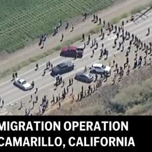 Federálni agenti vykonávajú imigračnú operáciu v Camarillo, Kalifornia