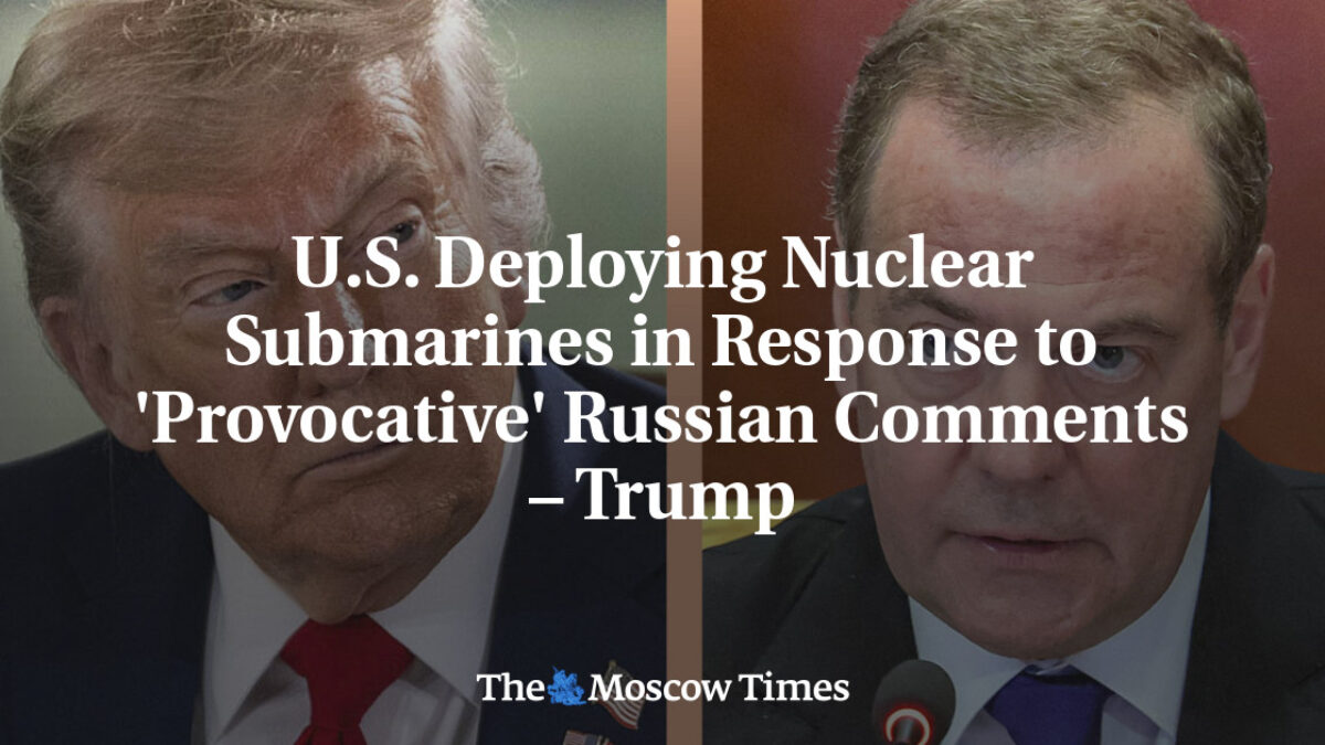 USA rozmiestňujú jadrové ponorky v reakcii na „provokatívne“ ruské vyjadrenia – Trump