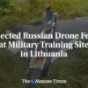 Podozrivý ruský dron nájdený na vojenskom cvičisku v Litve
