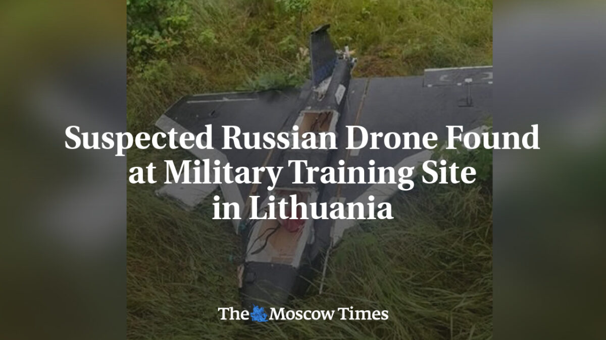 Podozrivý ruský dron nájdený na vojenskom cvičisku v Litve