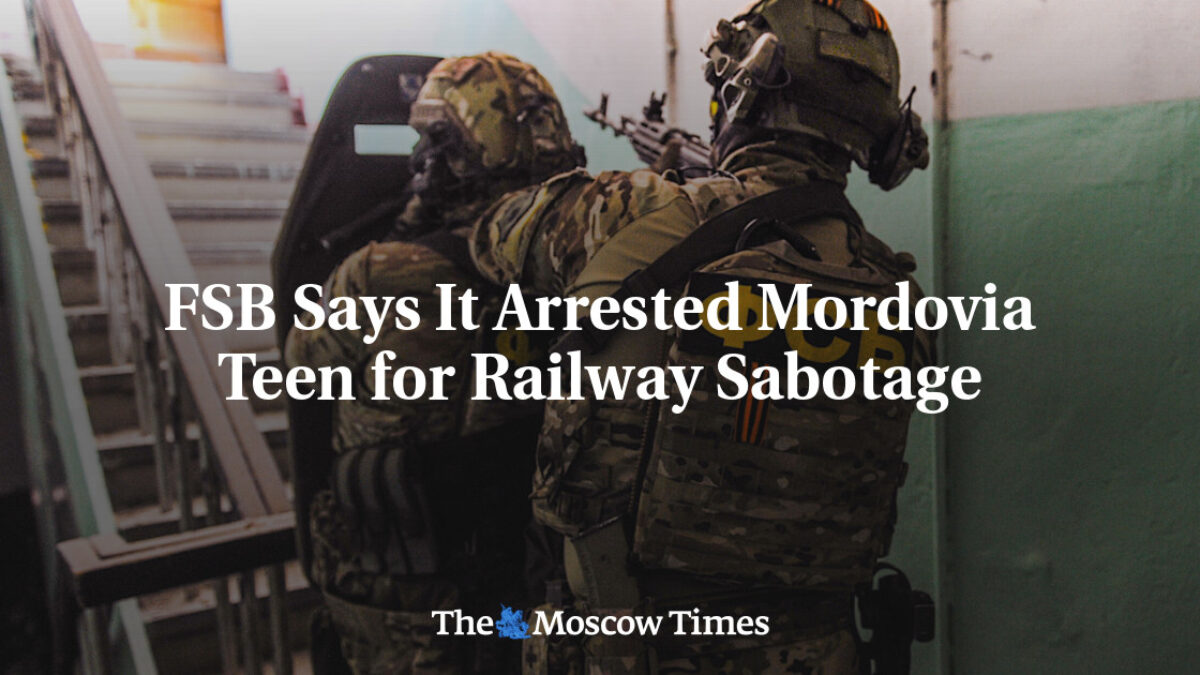 FSB tvrdí, že zatkla dospievajúceho z Mordvinska za sabotáž železnice