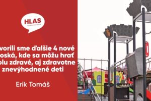 Levoča, Trebišov, Hudcovce a Turcovce – 4 nové ihriská pre všetky deti