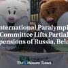 Medzinárodný paralympijský výbor ruší čiastočné pozastavenia Ruska, Bieloruska