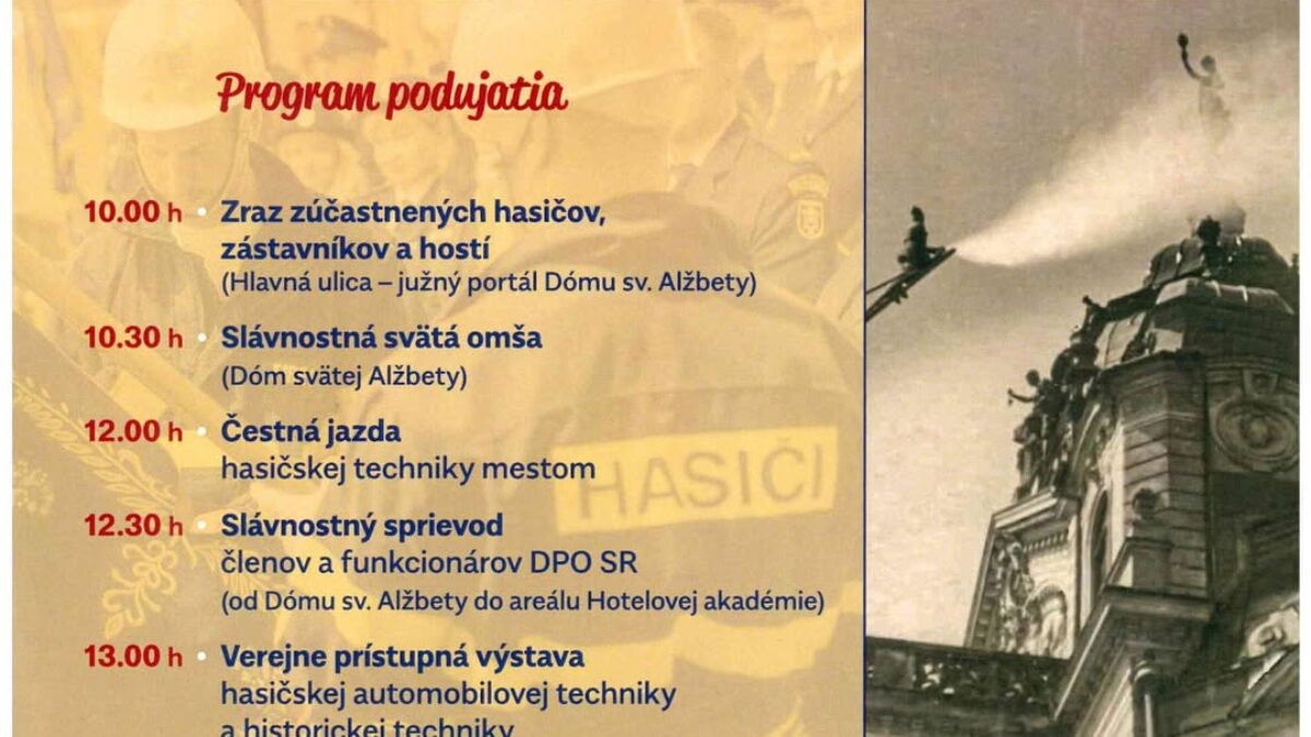 Mesto Košice: KOŠICE OSLÁVIA 100 ROKOV OKRESNEJ HASIČSKEJ JEDNOTY