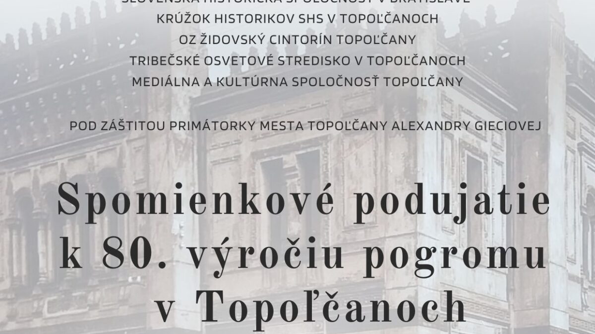 Kultúra Topoľčany: Príďte si do Galéria mesta Topoľčany pripomenúť smutnú kapitolu našich dejín –