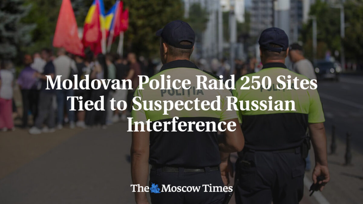 Moldavská polícia vykonala raziu na 250 miestach v súvislosti s podozrením na ruské zasahovanie