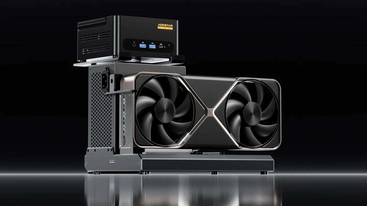 Najzvláštnejšie eGPU riešenie roku 2025: Mini PC a 150W Thunderbolt 5