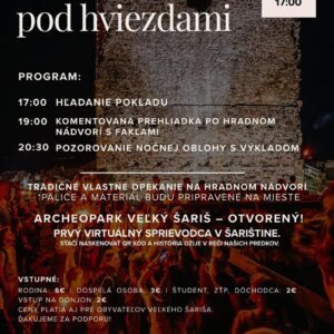Hrad Šariš: Pozývame vás na výnimočný večer na Hrade Šariš!