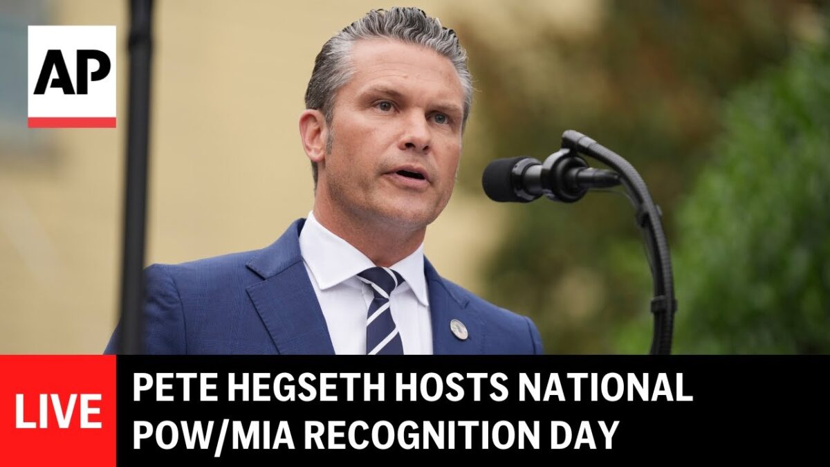 Pete Hegseth moderuje Národný deň uznania vojnových zajatcov a nezvestných v boji