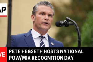 Pete Hegseth moderuje Národný deň uznania vojnových zajatcov a nezvestných v boj...