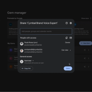 Ako zdieľať vlastných AI expertov z Gemini s priateľmi.