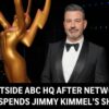 Mimo ABC HQ po pozastavení relácie Jimmyho Kimmela