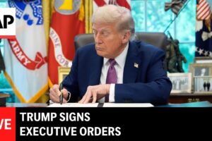 Trump podpisuje výkonné nariadenia