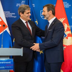 Tlačová konferencia šéfov diplomacií Slovenska a Čiernej Hory