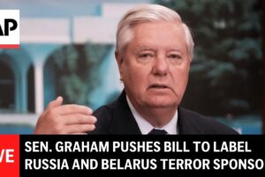 Lindsey Graham informuje o návrhu zákona označujúceho Rusko a Bielorusko za štát...
