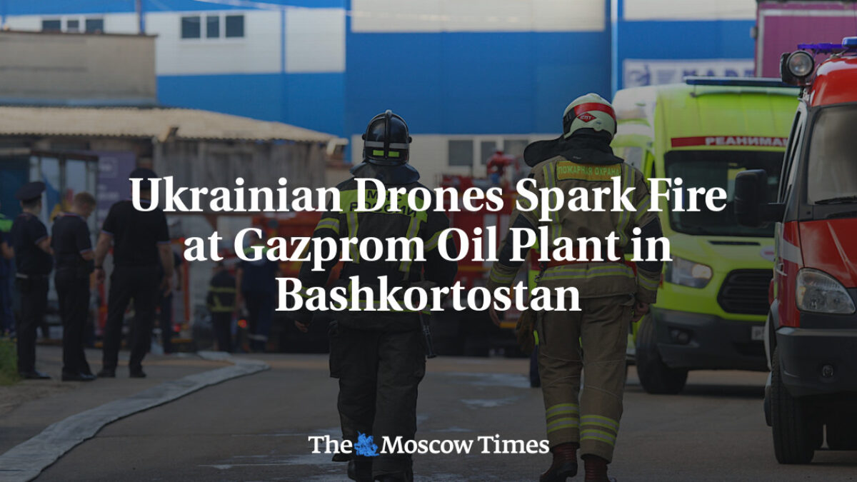 Ukrajinské drony spôsobili požiar v ropnom závode Gazpromu v Baškortostane
