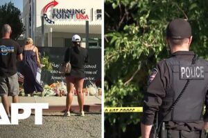 Pamiatka obetiam streľby: Ľudia kladú kvety pred budovu Kirk po tragédii.