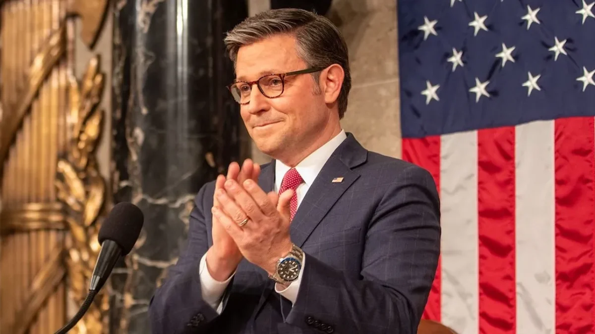 Predseda Snemovne reprezentantov Mike Johnson o Kongrese a kryptomenách: „Sme v tom spolu“.