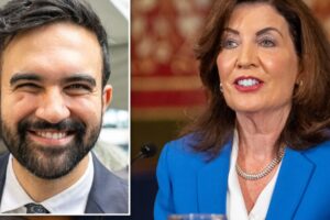 Kathy Hochulová podporila socialistu Zohrana Mamdaniho len pár dní po tom, čo sa...