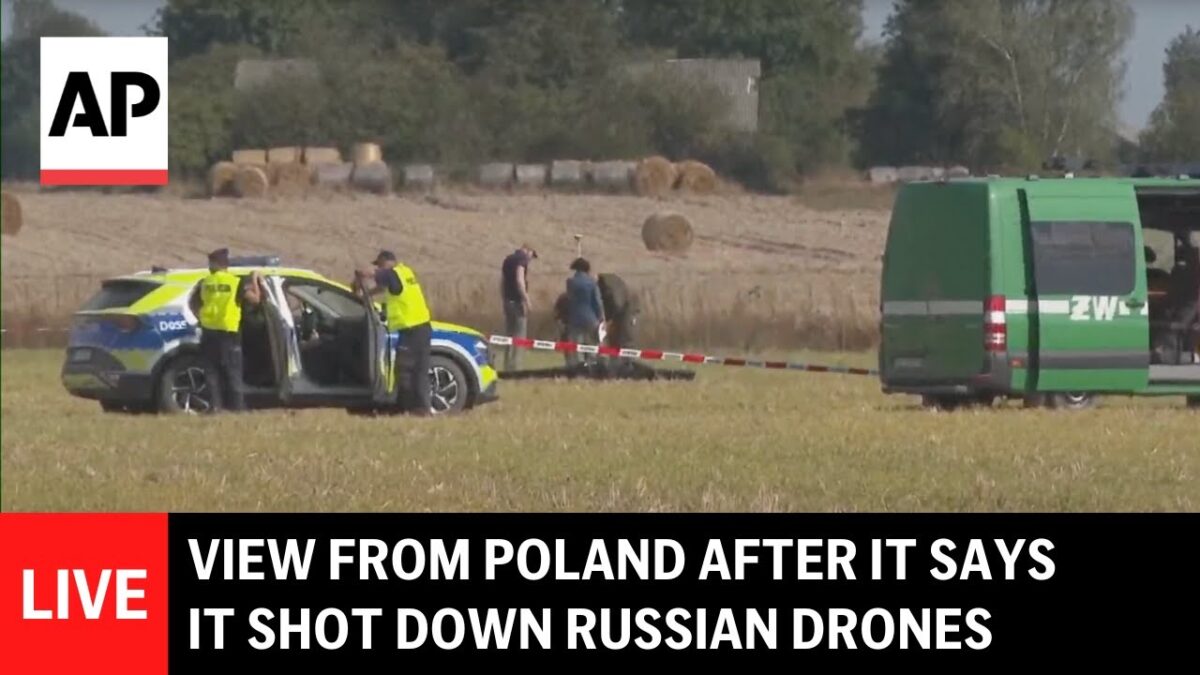 Výhľad z Wohyňa, Poľsko hlási vniknutie ruských dronov na jeho územie.
