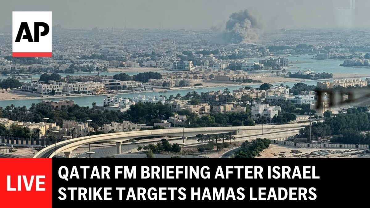 Katarský minister zahraničných vecí informuje po izraelskom útoku zameranom na lídrov Hamasu v Katare.