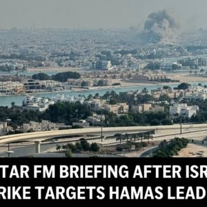 Katarský minister zahraničných vecí informuje po izraelskom útoku zameranom na l...