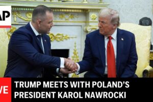 Stretnutie Trumpa s poľským prezidentom Karolom Nawrockim.