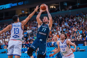 Ofenzívny koncert Dončiča na ME, Francúzi končia po prehre s outsiderom