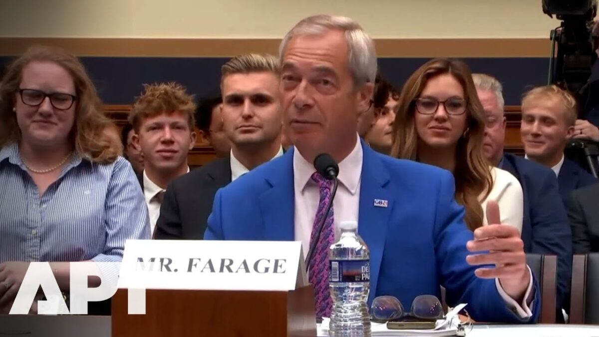 Kedy sme sa stali Severnou Kóreou? – Farage kritizuje cenzúru vo Veľkej Británii vo Washingtone.