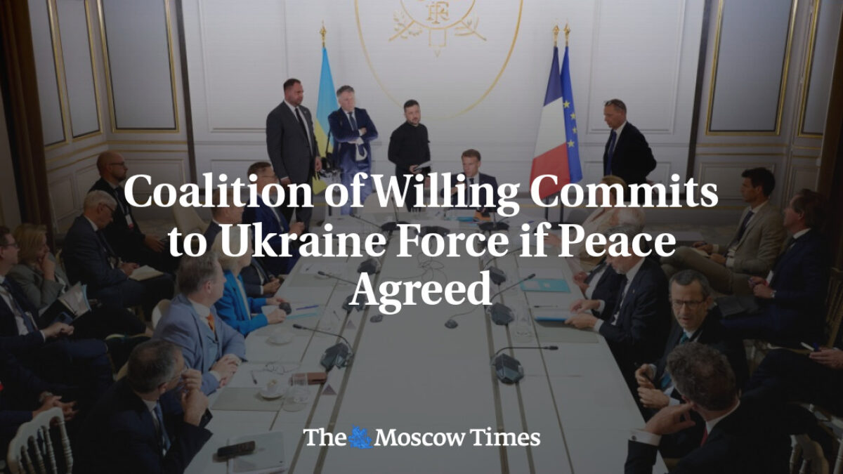 Koalícia ochotných sa zaväzuje k ukrajinským silám, ak bude dohodnutý mier