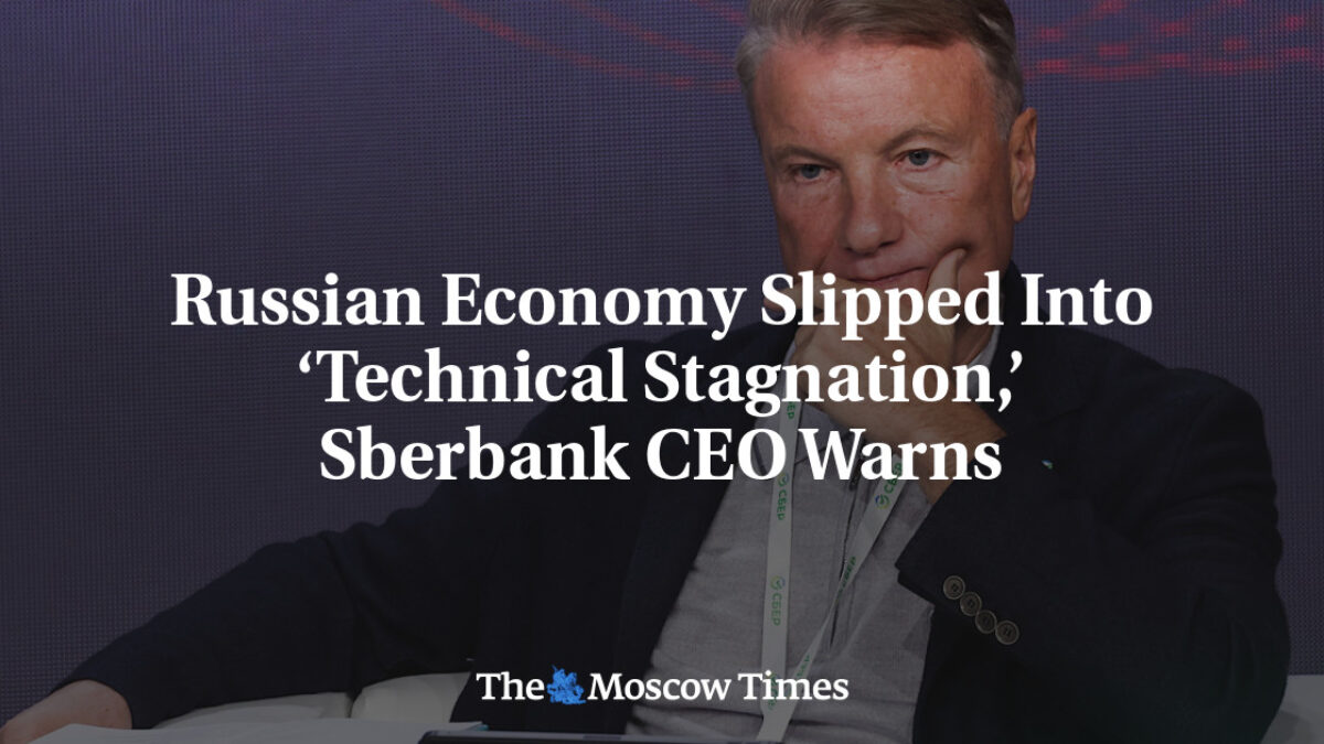 Ruská ekonomika skĺzla do „technickej stagnácie“, varuje generálny riaditeľ Sberbank